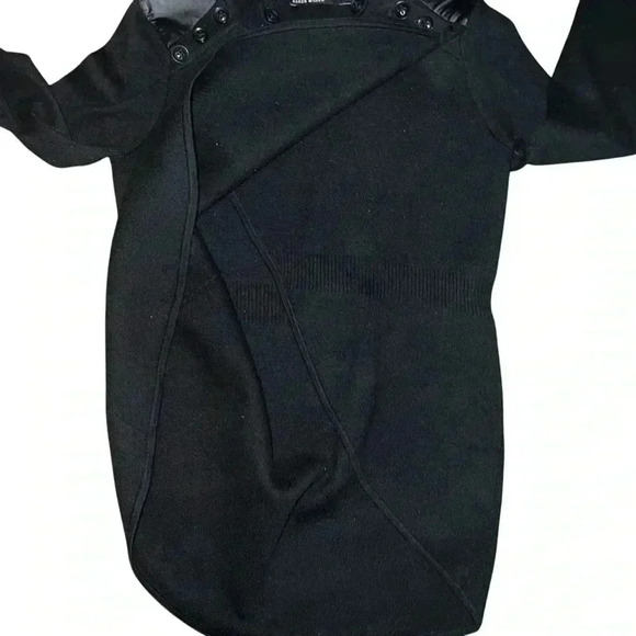 Karen Millen black wrap sweater size 2 - Picture 4 of 11